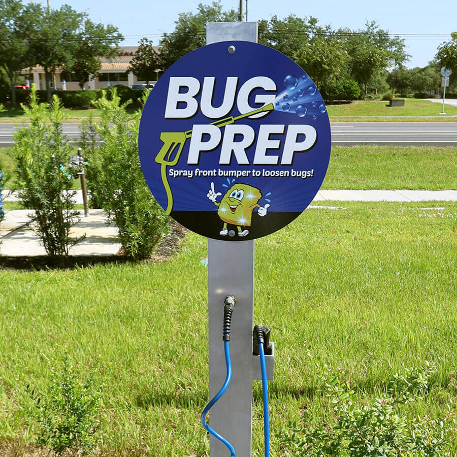 Car wash bug prep amenity