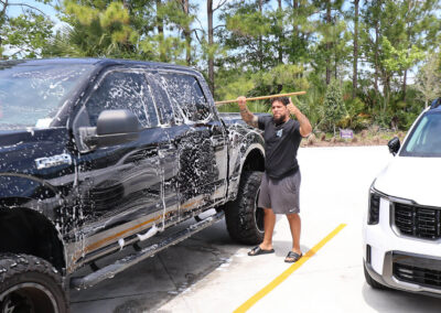 Car wash self prep