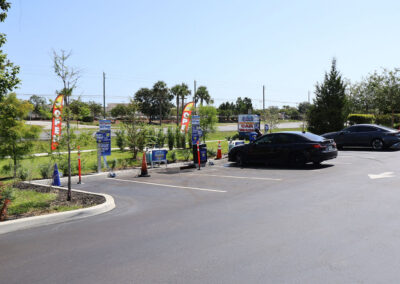 Car wash self prep area